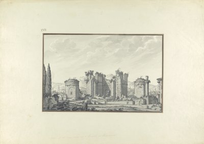 Kizil Avlu, el Salón Central, en Pérgamo de Giovanni Battista Borra