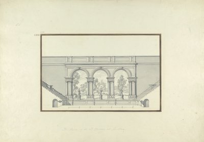 Reconstrucción del Segundo Teatro en Laodicea, c.1750 de Giovanni Battista Borra