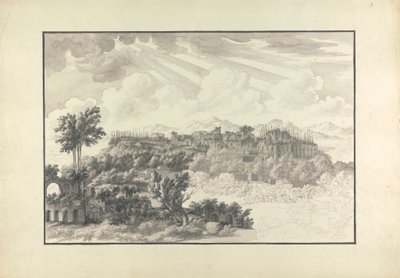 Vista inacabada del Palatino en Roma de Giovanni Battista Borra