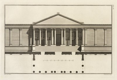 Entrada principal al Tribunal del Templo, 1753 de Giovanni Battista Borra