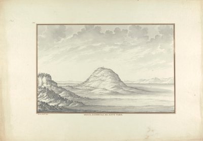 Vista occidental del monte Tabor de Giovanni Battista Borra