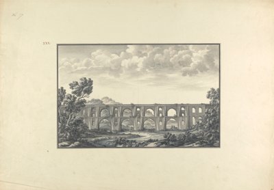 Vista del acueducto de Maglova de Giovanni Battista Borra