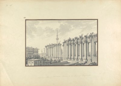 Vista de las ruinas del Asclepio de Pérgamo de Giovanni Battista Borra