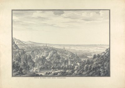 Vista de Tivoli en dirección del viento del norte de Giovanni Battista Borra