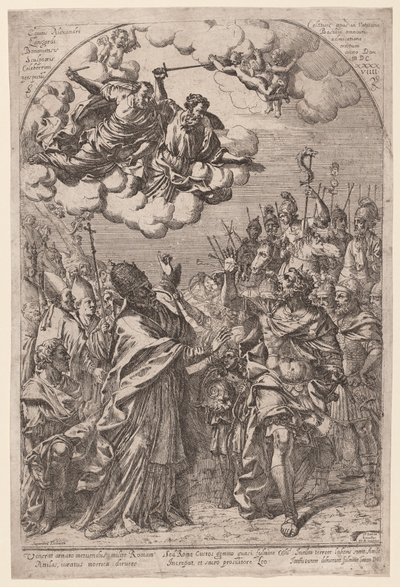 Atila en las Puertas de Roma de Giovanni Battista Bracelli, after Alessandro Algardi