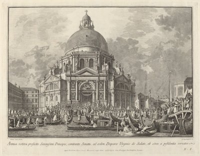 Visita anual del Dogo a Santa Maria della Salute de Giovanni Battista Brostoloni