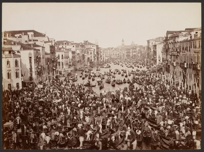 Venecia - La Regata de Giovanni Battista Brusa