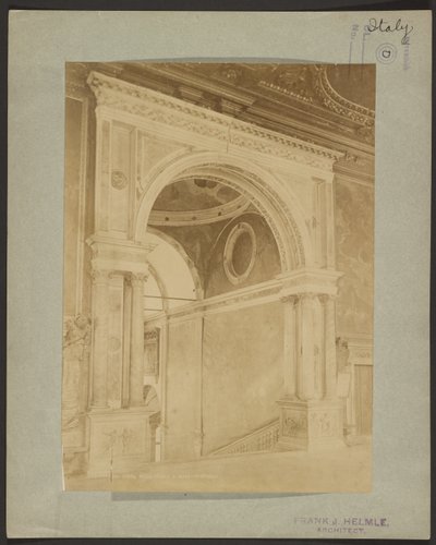 Venecia - Puerta en la escuela S. Rocco - Vestíbulo de Giovanni Battista Brusa