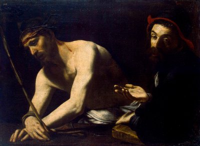 Cristo y Caifás, 1615-1620 de Giovanni Battista Caracciolo