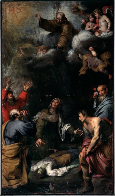 Milagro de San Bernardino de Siena de Giovanni Battista Carlone