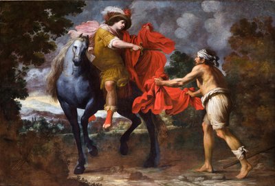 San Martín y el mendigo de Giovanni Battista Carlone