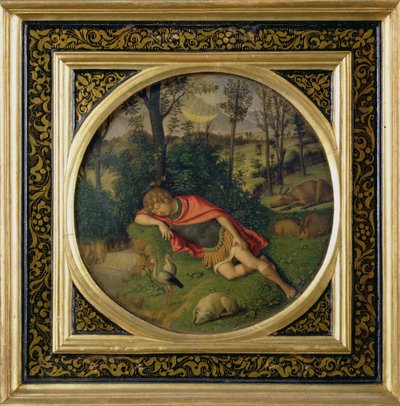 Endimión durmiendo de Giovanni Battista Cima da Conegliano