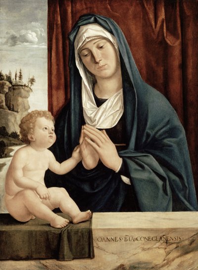 Madonna y Niño, finales del siglo XV a principios del siglo XVI de Giovanni Battista Cima da Conegliano