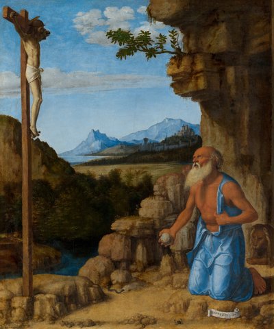 San Jerónimo en el desierto, c. 1500-1505 de Giovanni Battista Cima da Conegliano