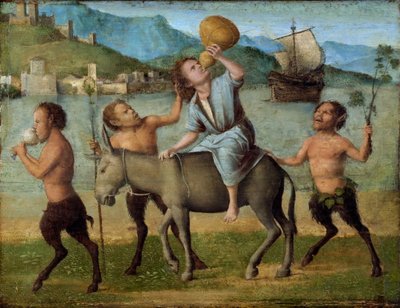 Sileno y los sátiros de Giovanni Battista Cima da Conegliano