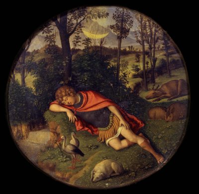 Endimión durmiente, 1505-1508 de Giovanni Battista Cima da Conegliano