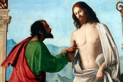 La Incredulidad de Santo Tomás de Giovanni Battista Cima da Conegliano