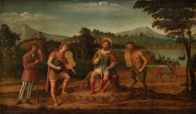 El juicio de Midas. El concurso musical entre Apolo y Marsias de Giovanni Battista Cima da Conegliano