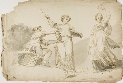 Thalia, Clio y Melpomene de Giovanni Battista Cipriani