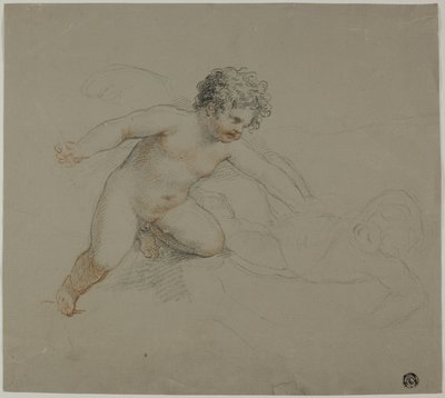 Dos Putti peleando de Giovanni Battista Cipriani
