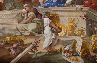 El Sacrificio de Ifigenia (detalle) de Giovanni Battista Crosato