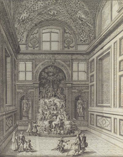 Stanza de Venti en el Teatro de Belvedere de Frascati..., 1691 o después de Giovanni Battista Falda