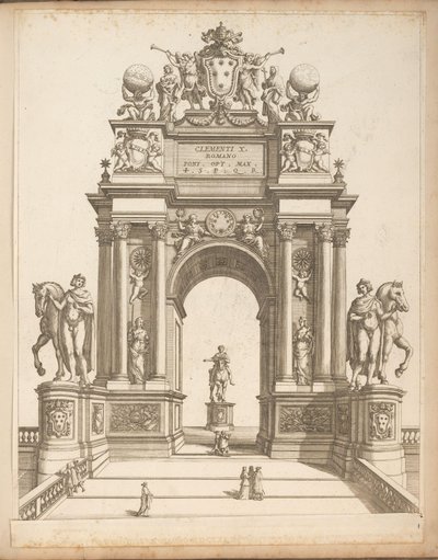 Arco Triunfal en honor del Papa Clemente X de Giovanni Battista Falda