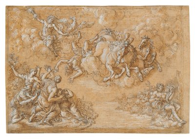 La caída de Faetón de Giovanni Battista Foggini
