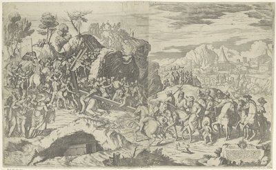 Cristo sucumbe al peso de la cruz de Giovanni Battista Fontana