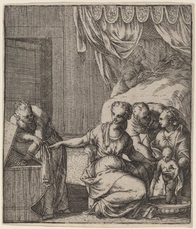El nacimiento de la Virgen de Giovanni Battista Fontana