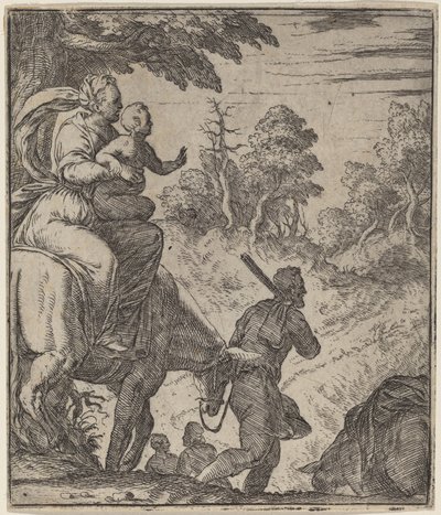 La huida a Egipto de Giovanni Battista Fontana