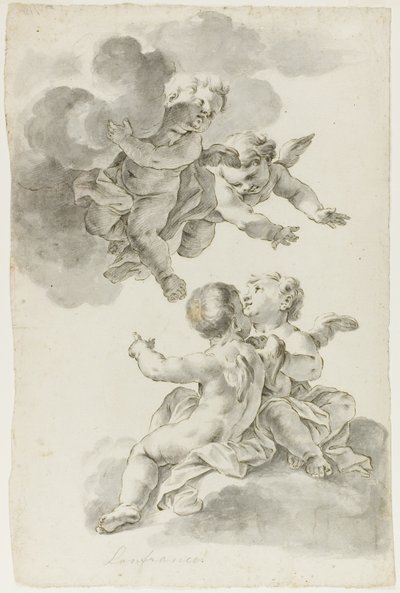 Cuatro putti de Giovanni Battista Gaulli