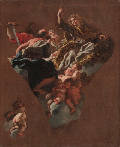 Boceto para Los Cuatro Profetas de Israel para Il Gesù, Roma, c. 1675-1677 de Giovanni Battista Gaulli