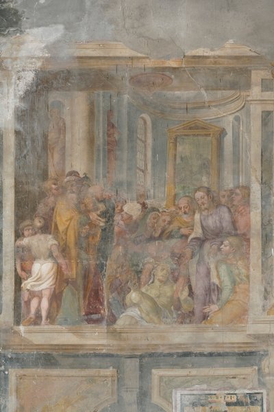 Resurrección de Lázaro (detalle) de Giovanni Battista Guerinoni