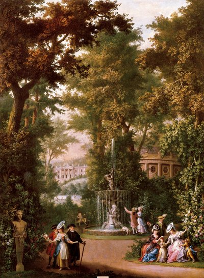 Escenas de jardín, c. 1765 de Giovanni Battista Innocenzo Colombo