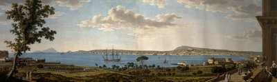 Vista de Posillipo y Nápoles desde Portici de Giovanni Battista Lusieri
