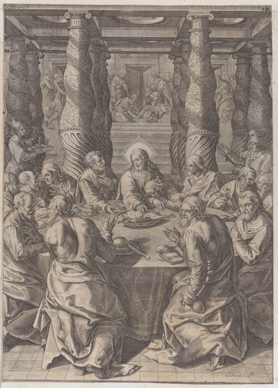 La Última Cena, ca. 1580 de Giovanni Battista Mazza