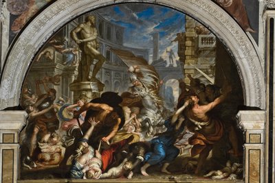 La masacre de los inocentes, c.1690-91 de Giovanni Battista Merano