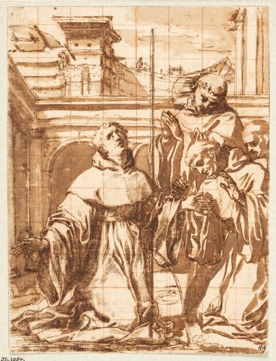 Una Escena de la Vida de San Nicolás de Tolentino de Giovanni Battista Mercati