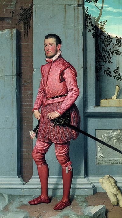 Gian Gerolamo Grumelli. Alrededor de 1560 de Giovanni Battista Moroni
