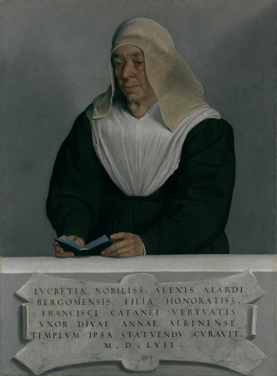 Lucrezia Agliardi Vertova 1490-1558, 1557 de Giovanni Battista Moroni