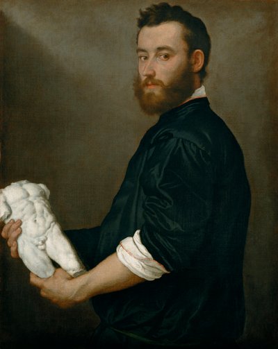 Retrato del escultor Alessandro Vittoria de Giovanni Battista Moroni