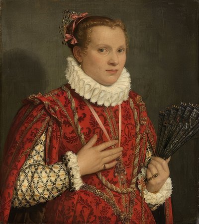 Retrato de una joven de Giovanni Battista Moroni