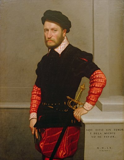Retrato de Don Gabriel de la Cueva, Duque de Albuquerque (1525-71) 1560 de Giovanni Battista Moroni