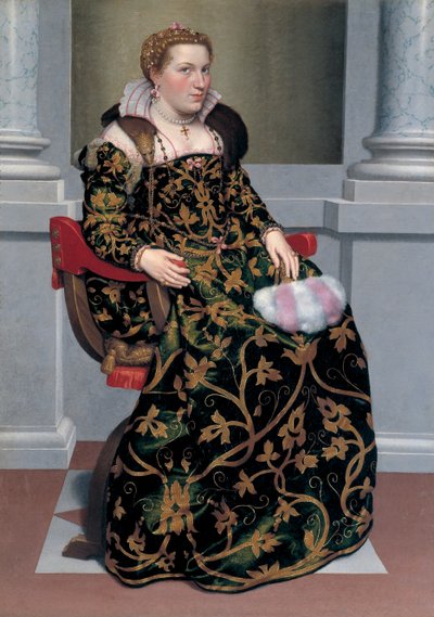 Retrato de Isotta Brembati, ca 1555 de Giovanni Battista Moroni