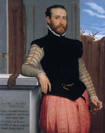 Retrato de Prospero Alessandri de Giovanni Battista Moroni