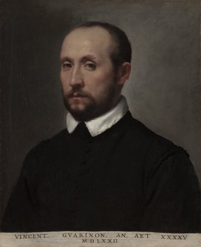 Retrato de Vincenzo Guarignoni, c.1572 (óleo sobre lienzo) de Giovanni Battista Moroni