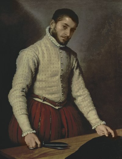 Retrato de un hombre (El sastre) de Giovanni Battista Moroni