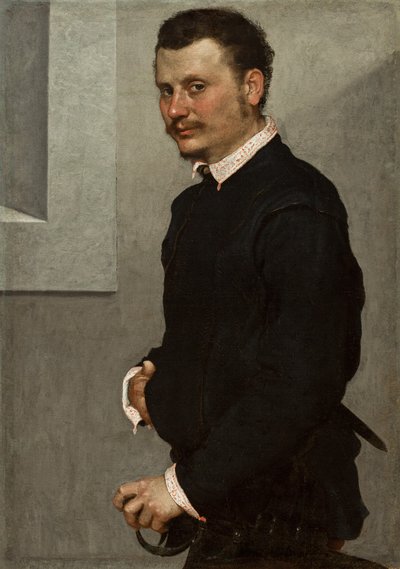 Retrato de un hombre, c.1520-24 de Giovanni Battista Moroni