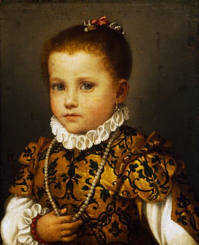 Retrato de una niña de la casa Redetti de Giovanni Battista Moroni